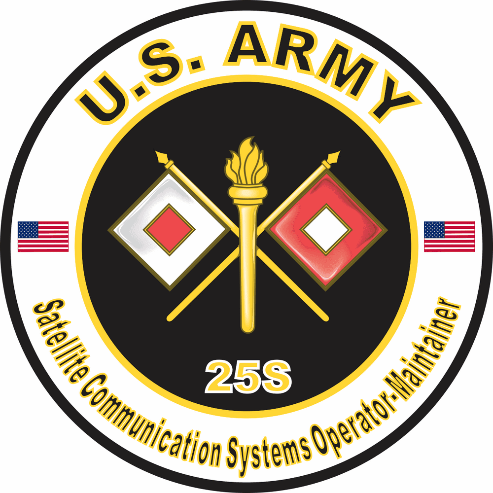 Army Mos 25s 2 3.8 Inch U.S. Army MOS 25S Satellite Communication Systems Operator