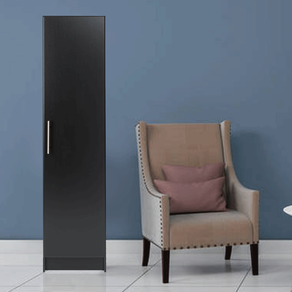 Modern Single Door Storage FreeStanding Side Wall