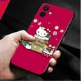 thumbnail image 3 of Phone Case For Apple iPhone 15 14 13 12 11 Pro Max 13 12 Mini XS Max XR X 7 8 Plus Merry Christmas Tree Hello Kitty Family LXY, 3 of 6
