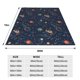 thumbnail image 3 of Fotbe Cartoon Space Planets Manta de Franela Acolchonada con Estampado, Súper Suave y Esponjosa, Extra Grande para Sofá, Cama, Uso Todo el Año-60"x50", 3 of 7