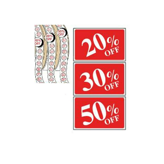 Percent Off Kit with Labels and Signs