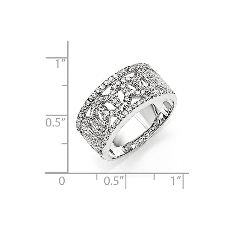 ■ENGBROX■ silver925 carin ring set EBRG22041SV Sterling Silver & CZ Brilliant Embers Ring - Walmart.com