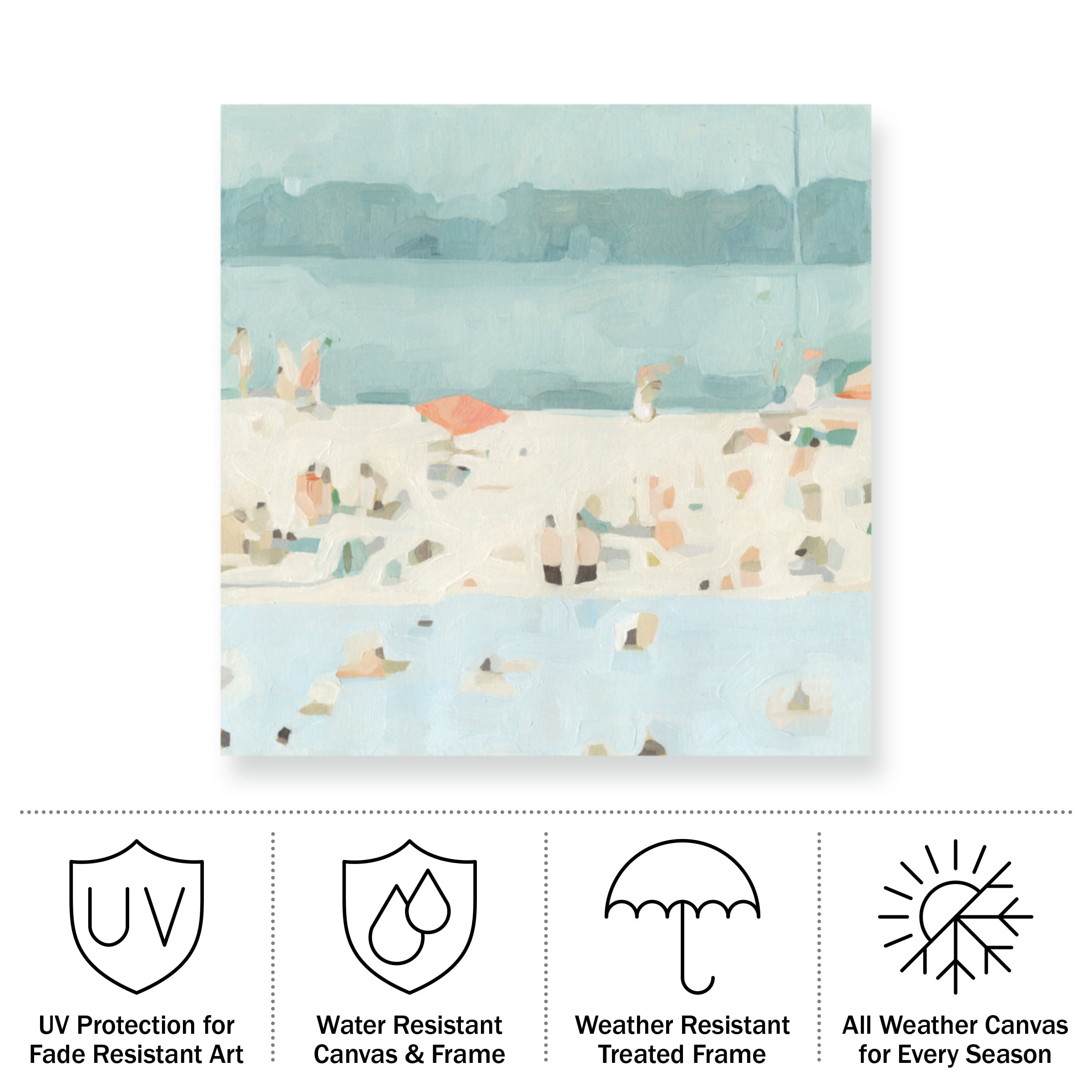 Emma Scarvey 'Sea Glass Sandbar II' Outdoor All-Weather Wall Decor