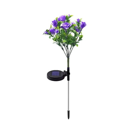 

knqrhpse solar outdoor lights Led Garden Flower Lawn Plug-In Garden Lands