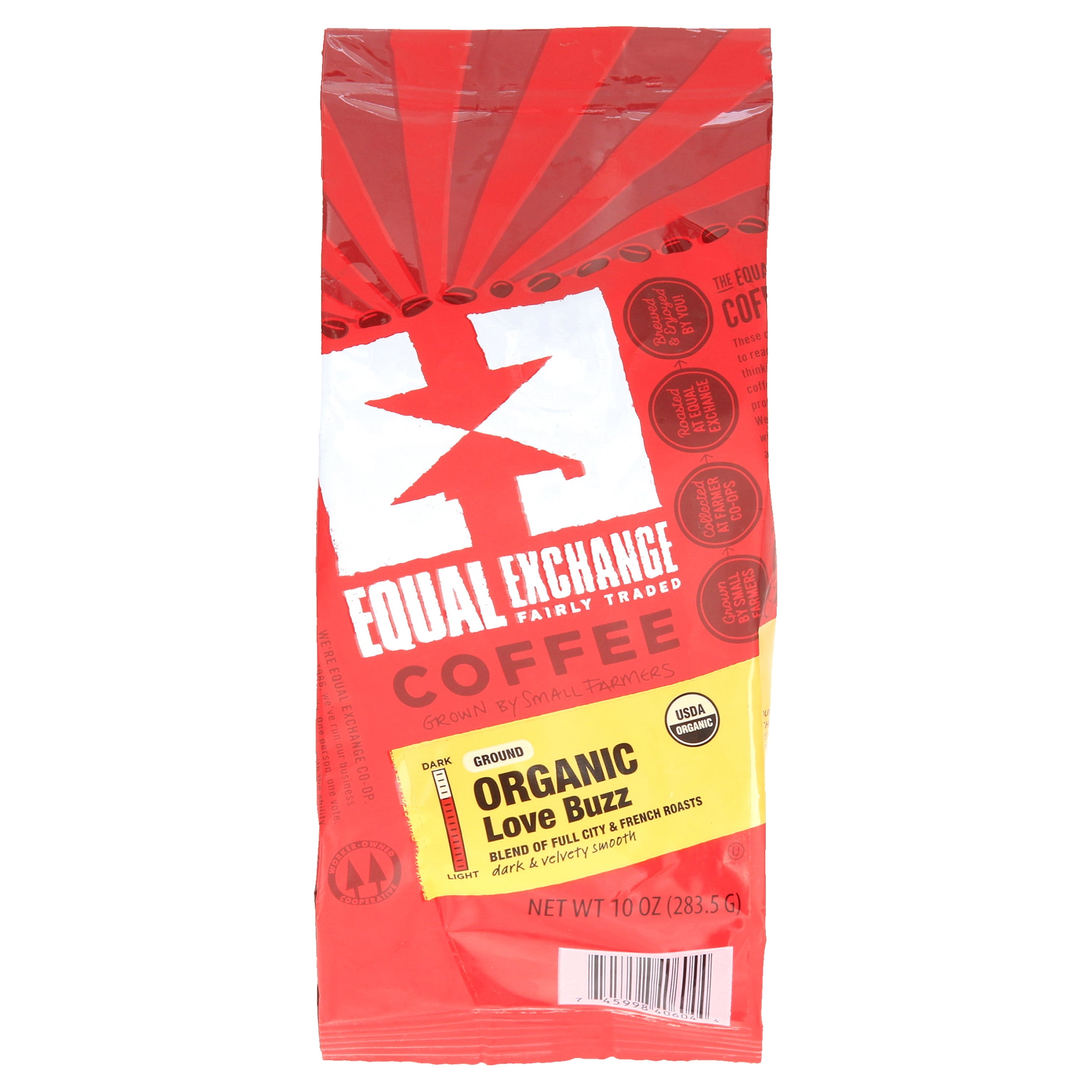 Equal Exchange, Lovebuzz, Ground Coffee, 10 oz