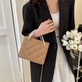 thumbnail image 1 of Bolso Bolso de mujer PU perla elegante casual femenino embrague bandolera (caqui) Likrtyny Para Estrenar, 1 of 2