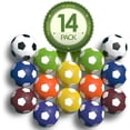 thumbnail image 1 of Colonel Foosball Table Replacement Foosballs- 14 Pack - 36Mm Game Tabletop Size - Multi Colored Tabletop Soccer Balls, 1 of 4