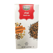 Benner Chai Black Tea with ginger and cloves.20- 1.6 OZ individually wrapped teabags (45g)