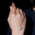 thumbnail image 5 of Rosec Jewels Lab Grown Diamond Flower Pendant Necklace with Chain - EF-VS Quality Certified, 14K Yellow Gold, 5 of 8