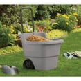 thumbnail image 2 of 2 cu. ft. Portable Plastic Gray Garden Cart, 2 of 4