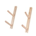 thumbnail image 4 of Lipstore 2 Pieces Wood Mat Storage Rack Portable Wall Hooks for Resistance Bands 2 Tier, 4 of 8