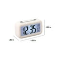QiwagFerng Digital Alarm Clock Background Lighting LCD Display Snooze