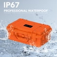 thumbnail image 3 of Caso de Almacenamiento Portátil, IP67 Absbión de Choque A PRUEBA DE AGUA CAJA DE VIJE DE CARCASA DURA RESTENTE AL PLÁSTICO PARA SENTERISMO PARA MINI ANTENA Y ACESORIOS, 3 of 7