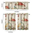 thumbnail image 6 of Fall Mushroom Kitchen Curtains Set 27.5x36in Polyester Fabric Rustic Design Ideal for Harvest Festival Kitchen Decoration, 6 of 6