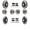 thumbnail image 1 of Transit Auto Front Rear Hub Bearing Assembly Coated Disc Brake Rotor and Ceramic Pads Kit (10Pc) for Car 2015 Mazda CX-5 FWD with Electric Parking - Left Right Side (Driver Passenger) KBB-119962, 1 of 2