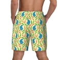 thumbnail image 3 of Kdxio Blue Rabbit Print Men's Swim Trunks with Compression Liner 7 Inch Inseam Quick Dry Swim Shorts, 3 of 7