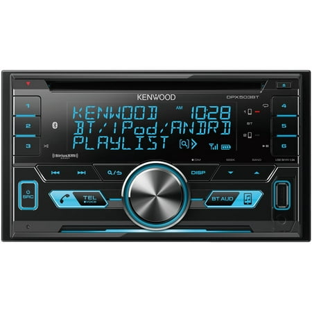 KENWOOD DPX503BT Double-DIN In-Dash AM/FM CD Receiver with Bluetooth & SiriusXM (Best In Dash Double Din)