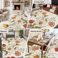 thumbnail image 5 of Farmhouse Botanical Area Rug 5x7 FT, Non Slip Bedroom Throw Carpet, Pastoral Summer Spring Floral Washable Soft Floor Carpet Non-Shedding Rug for Dining Room Bedside Classroom Desk, 5 of 9