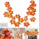 thumbnail image 2 of Decoración de otoño, 20 hojas artificiales Led, Hojas de arce, guirnalda que cae, decoración de luces, Halloween, Navidad, 2 of 5