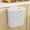 Gray, variant on Under Sink Trash Can, Hanging Large Garbage Bin with Pressure Ring, Step-on Lid Kitchen Bathroom Dorm Trash, Space Saving Design(White)