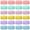 Pastel Round-24pcs, variant on Pastel Rectangle Disposable Plastic Tablecloths 24pcs