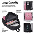 thumbnail image 4 of Balery Pink Glitter Mochila Escolar 3 en 1 para Niños - Mochila Resistente con Lonchera Térmica y Estuche - Mochila Escolar para Niños y Niñas, 4 of 7