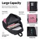 thumbnail image 4 of Easygdp Pink Glitter Mochila para Niños y Niñas con Set de Caja de Almuerzo y Estuche para Lápices 3 en 1, Mochila Escolar Estampada para Adolescentes, 4 of 7