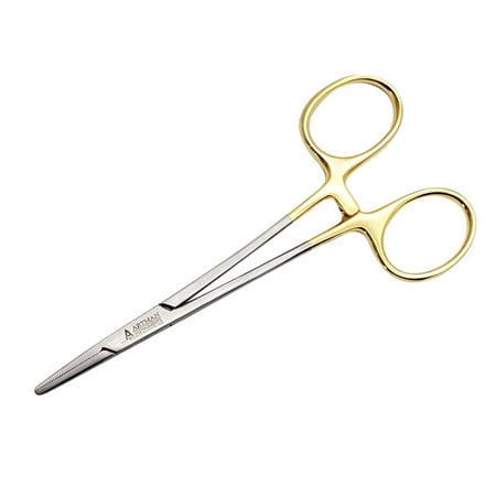 Forceps Clamps Golden Straight 5 inches by Artman Instruments