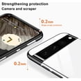 thumbnail image 4 of Compatible with Google Pixel 7 Case 6.0" Clear Cover with Ring Holder Kickstand Electroplate TPU Liquid Silicon Transparent Non-Yellowing Cell Phone Case Shockproof Bumper for Pixel7 - Black, 4 of 7