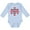 AE-Light Blue, variant on Inktastic Happy Canada Day- maple leaf circle Boys or Girls Long Sleeve Baby Bodysuit