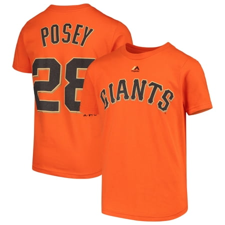 Buster Posey San Francisco Giants Majestic Youth Team Player Name & Number T-Shirt -