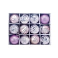 thumbnail image 2 of Vnanda 12 Pcs/Box Christmas Balls Ornaments for Xmas Tree - Plastic Shatterproof Baubles Colored and Glitter Christmas Tree Decorations Perfect Hanging Ball Silver, 2 of 7