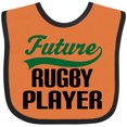 thumbnail image 3 of Inktastic Future Rugby Player Boys Baby Bib, 3 of 4