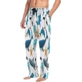 thumbnail image 5 of FREEAMG Sea Animals Pajama Pants for Men, Men's Separate Bottoms, Pure Cotton Comfortable Lounge Pants for Men（397）, 5 of 7