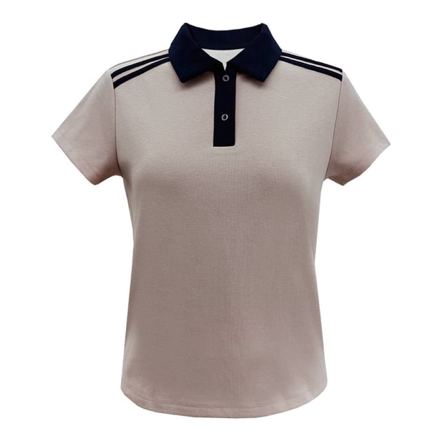 Playera George para Mujer con Cuello Polo Rosa Talla EG