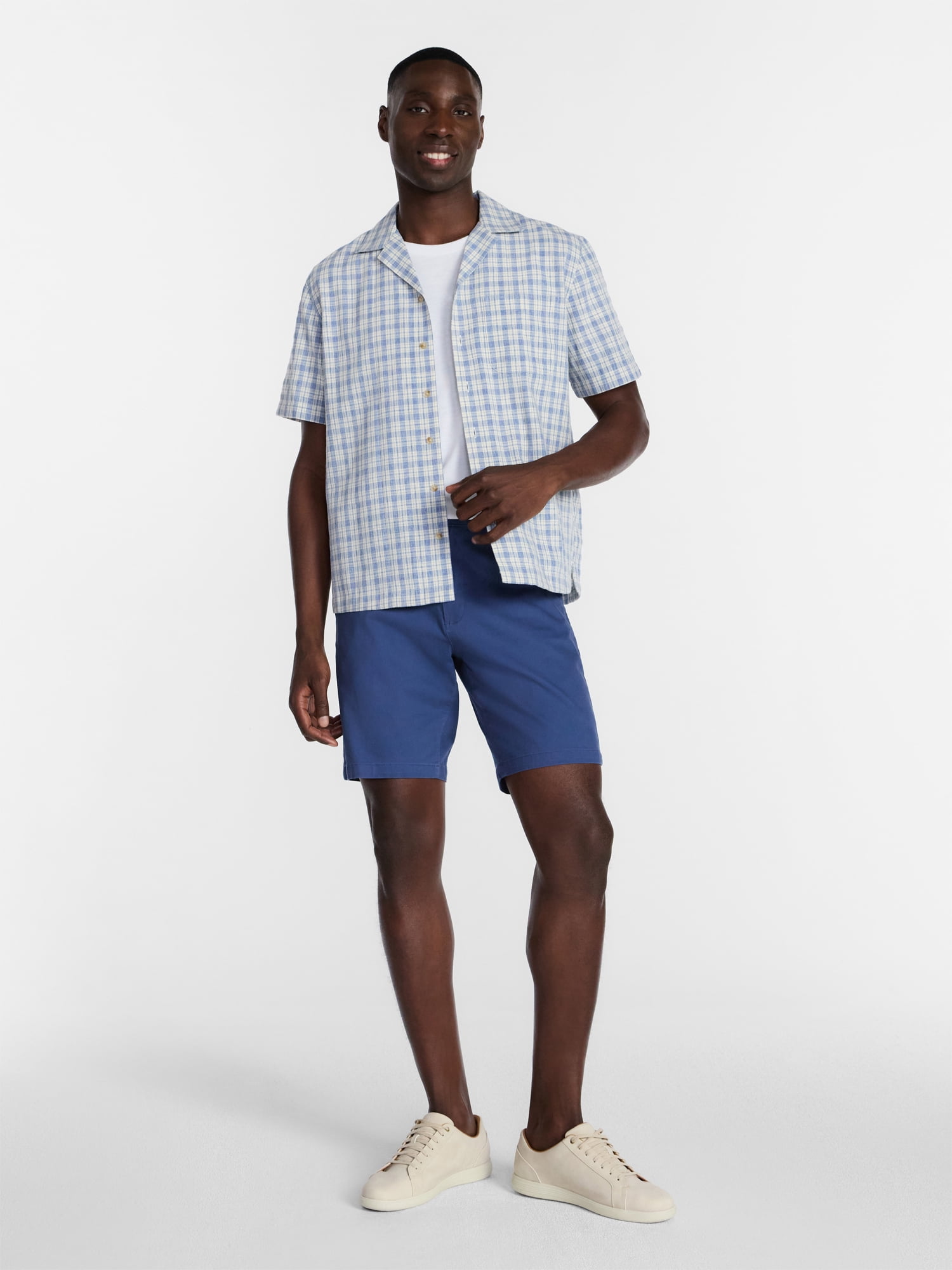 George Men's Textured Camp Shirt, Sizes S-5XL