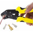 thumbnail image 2 of Alicates de Crimpado Multifuncionales con Mecanismo de Trinquete para Terminales Aisladas - Herramienta Profesional para Conectores TAB y Cableado Eléctrico, 2 of 6