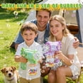 Lenbar Light-Up Bubble Gun for Toddlers, Automatic Bubble Blower with 4 ...
