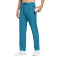 thumbnail image 2 of Pantalones TBMPOY para hombre, viajes, senderismo, secado rápido, cortavientos, color Indigo L, 2 of 6