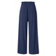 thumbnail image 3 of Gibobby pantalones anchos mujer Pantalones de pierna ancha para mujer Pantalones palazzo de talle con cinturón Pantalones de playa casuales de verano fluidos y holgados con bolsillos (Azul, L), 3 of 5