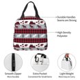 thumbnail image 4 of Fotbe Buffalo Plaid Forest Bolsa Térmica con Estampado y Forro de Aluminio Grueso Bolsa de Almuerzo con Bolsillo Frontal para Hombres y Mujeres, Ideal para Trabajo, Escuela, 4 of 8