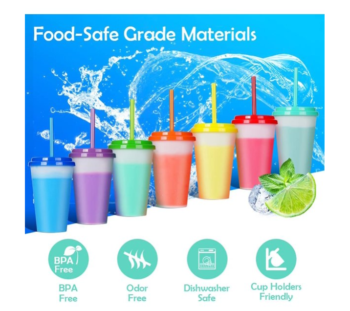 SC12W 12 oz.Kids Drink Cup w/ Straw & Lid, Good Earth Print, 50/Pack -  Advanced Safety Supply, PPE, Safety Training, Workwear, MRO Supplies