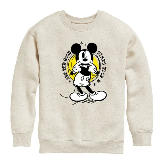 Disney - Let The Good Times Flow - Toddler & Youth Crewneck Fleece Sweatshirt