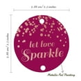 thumbnail image 6 of Inkdotpot Rose Gold Foil Paper Hang Tags Let Love Sparkle Wedding Favor Tags 50 Pieces, 6 of 7