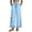 Blue, variant on Palazzo Pants for Women Drawstring Waist Side Lace Slit Fringe Hem Large Side Pockets Relaxed Fit Womens Wide Leg Pants