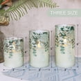 thumbnail image 2 of Velas sin llama de cristal verde incandescente con temporizador remoto, 2 of 7