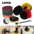thumbnail image 1 of 11X Drill Brush Electric Attachment Set Power Scrubber Cleaning Carpet Cleaners, 1 of 8