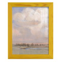 Billowing Clouds II - Framed Print w/glass - Sunflower Yellow