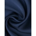 thumbnail image 5 of INSPIRE CHIC Women's Pajama Sets Satin Curved Crisscross Back Cami Spaghetti Strap Cowl Neck Silky Split Shorts Set S Navy, 5 of 6