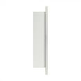 thumbnail image 5 of 16.5'' x 24'' Polished Nickel Recessed and Surface Mount Bathroom Medicine Cabinet with Mirror Square Cornered Metal Framed Rounded Rectangle Medicine Cabinet Mirror, 5 of 10